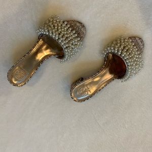 Tory Burch Tatiana Pearl Slide Sandals Size 6